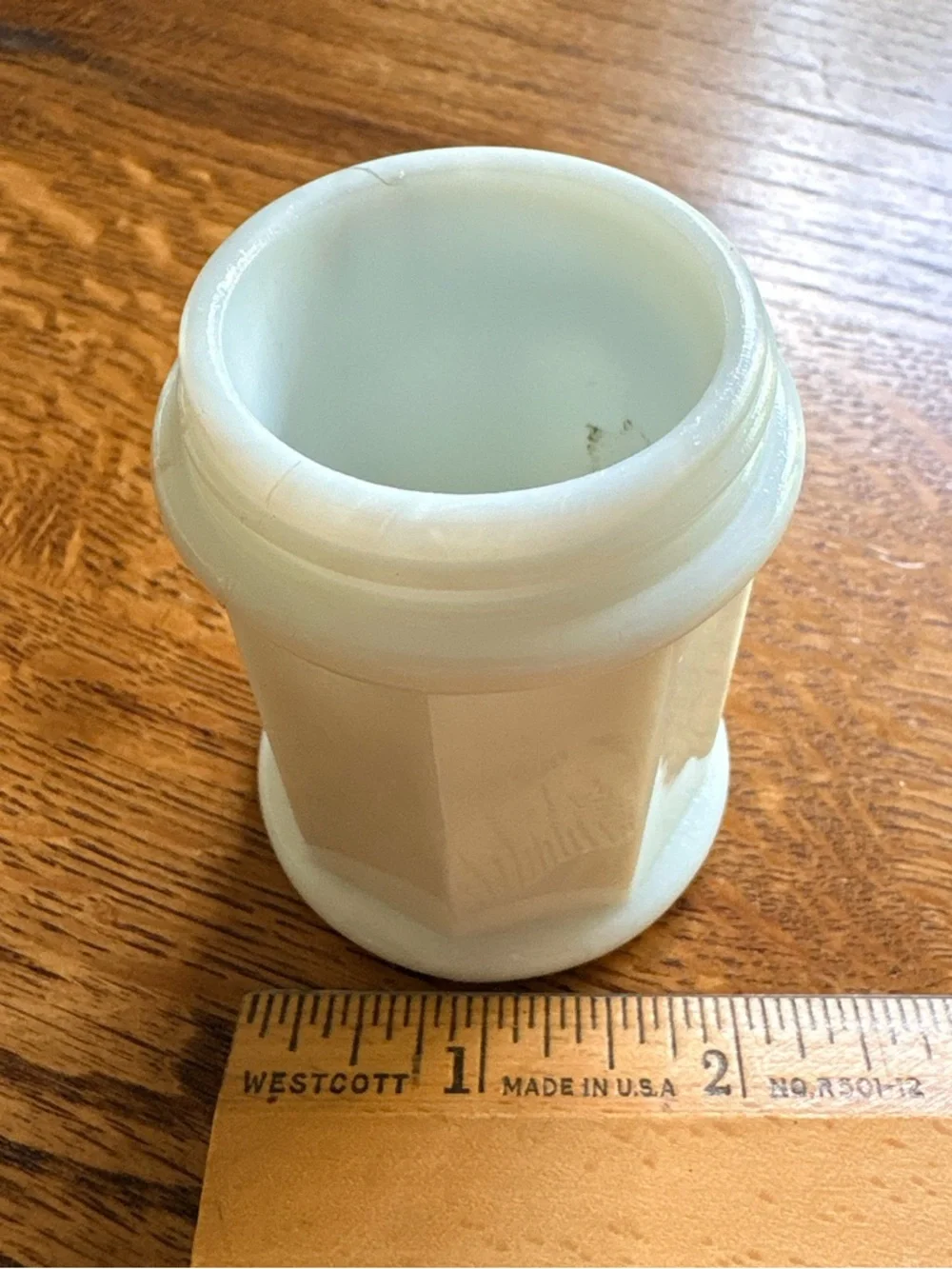 Vintage Milk Glass Small Cream Jar